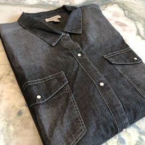 Calvin Klein Women’s Long Sleeve Denim Top